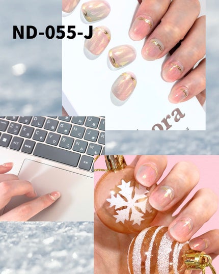 セミキュアジェルネイル(ハンド)/ohora/ネイルシールを使ったクチコミ(2枚目)