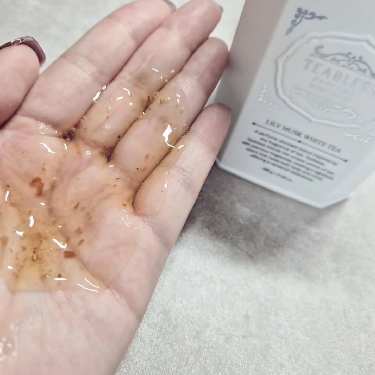 パヒュームヘア＆ボディミスト コットンブルーメロウティー/TEABLESS/ヘアミストを使ったクチコミ（2枚目）