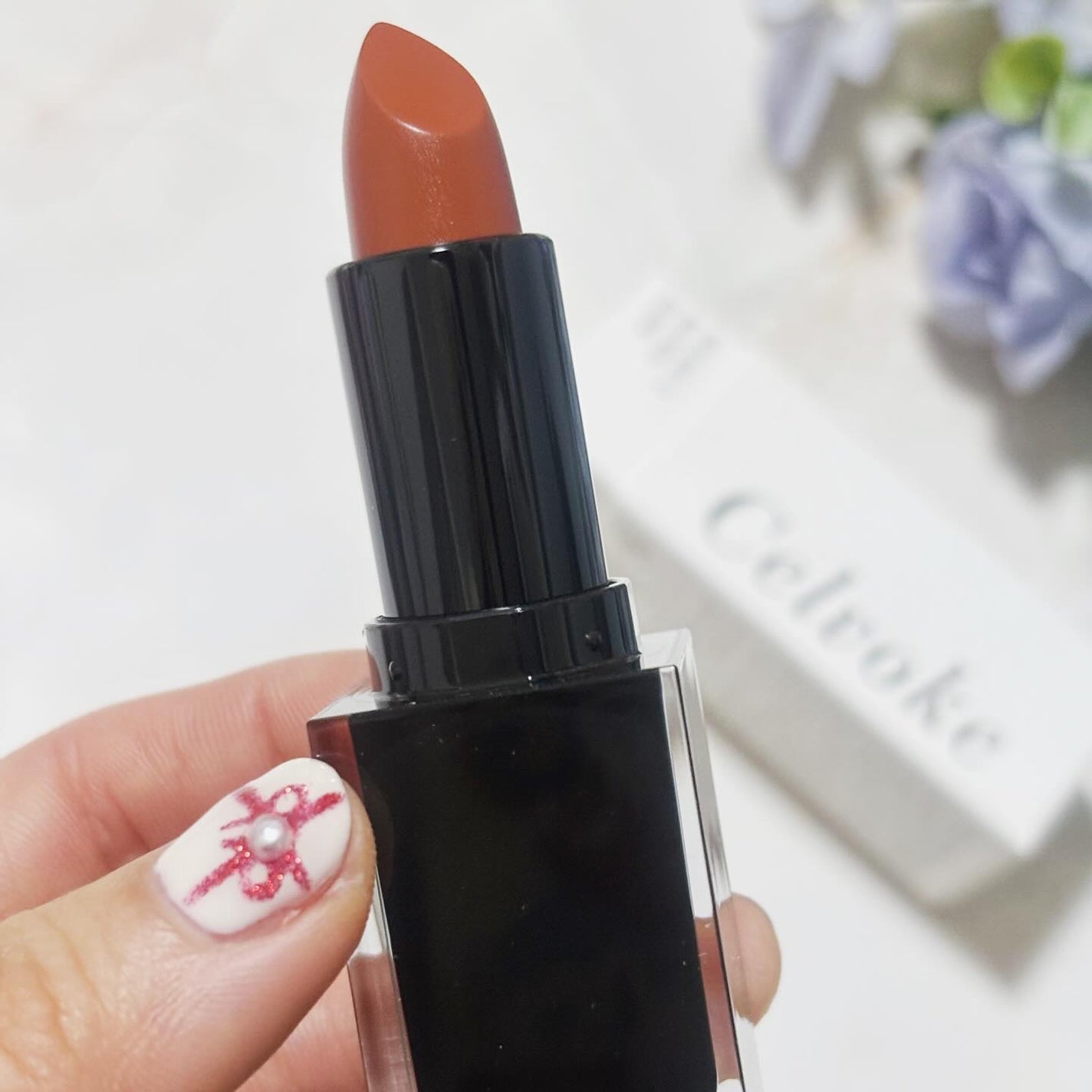 セルヴォーク ルージュ オー ミューテッドグロウ/Celvoke/口紅を使ったクチコミ(5枚目)