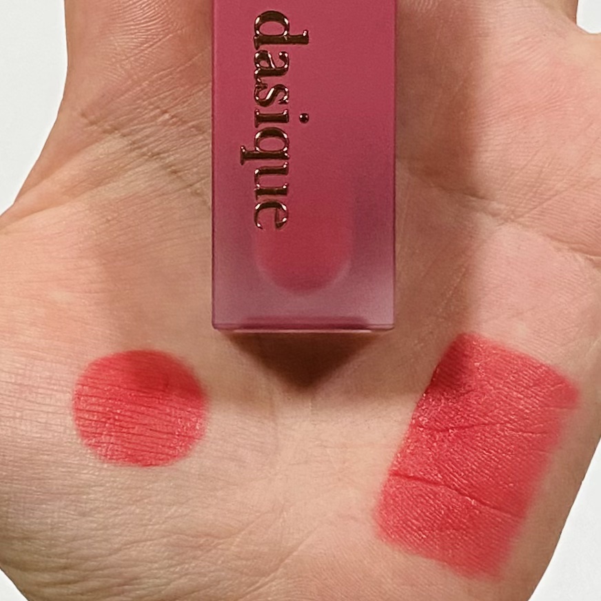 クリームドゥローズティント/dasique/リップティントを使ったクチコミ（2枚目）