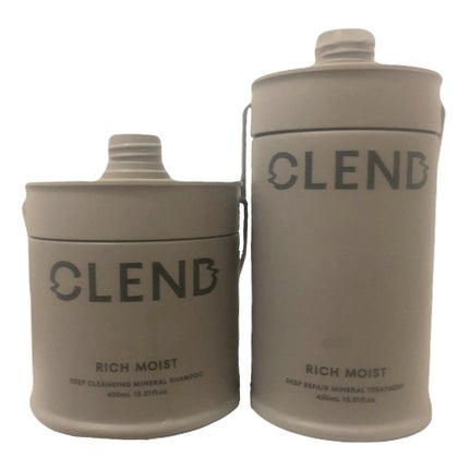 リッチモイスト ディープクレンジング ミネラル シャンプー/ディープリペア ミネラル トリートメント トリートメント本体450ml/CLEND/市販シャンプーの画像