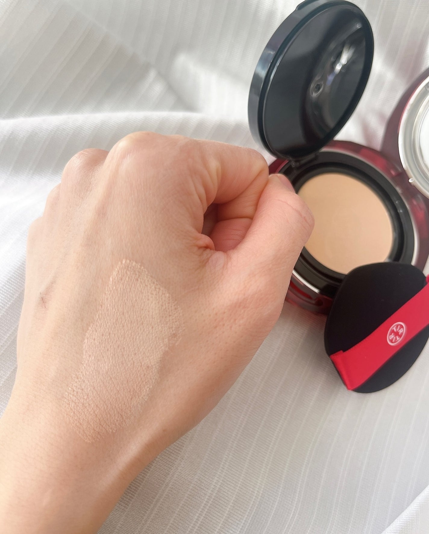 MASK FIT RUBY MESH CUSHION/TIRTIR(ティルティル)/クッションファンデーションを使ったクチコミ(5枚目)