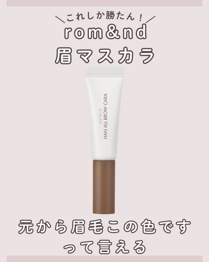 ハンオールブロウカラ/rom&nd/眉マスカラを使ったクチコミ(1枚目)