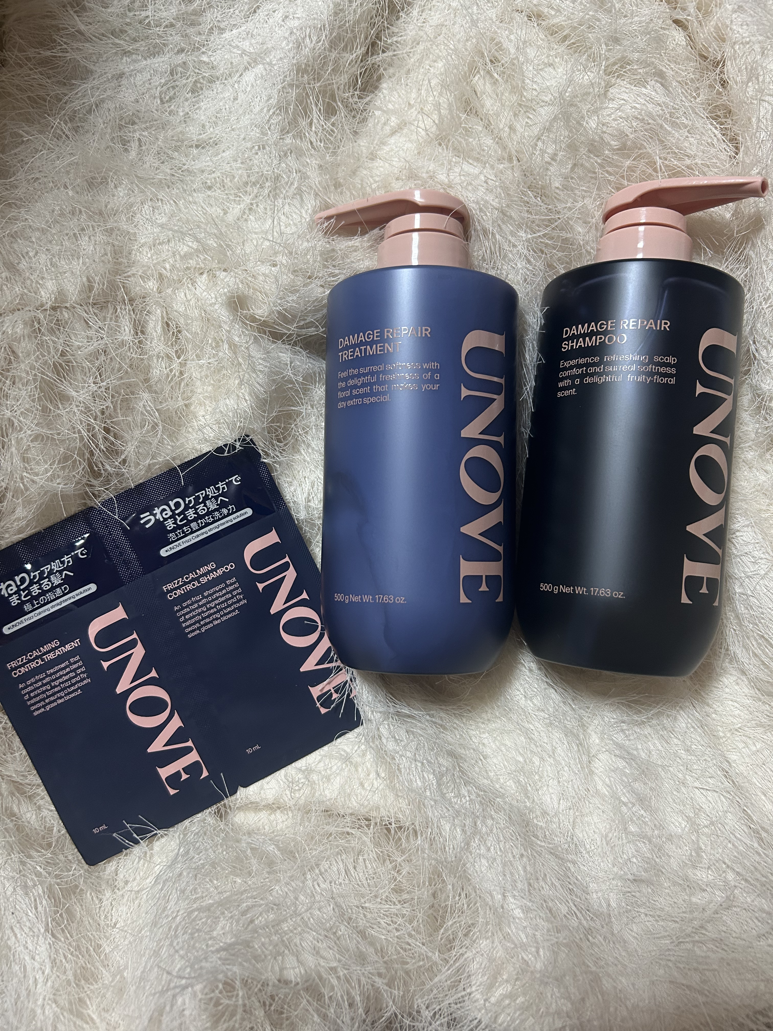 アノブ ダメージリペアトリートメント 500ml/UNOVE/ヘアトリートメントを使ったクチコミ（1枚目）