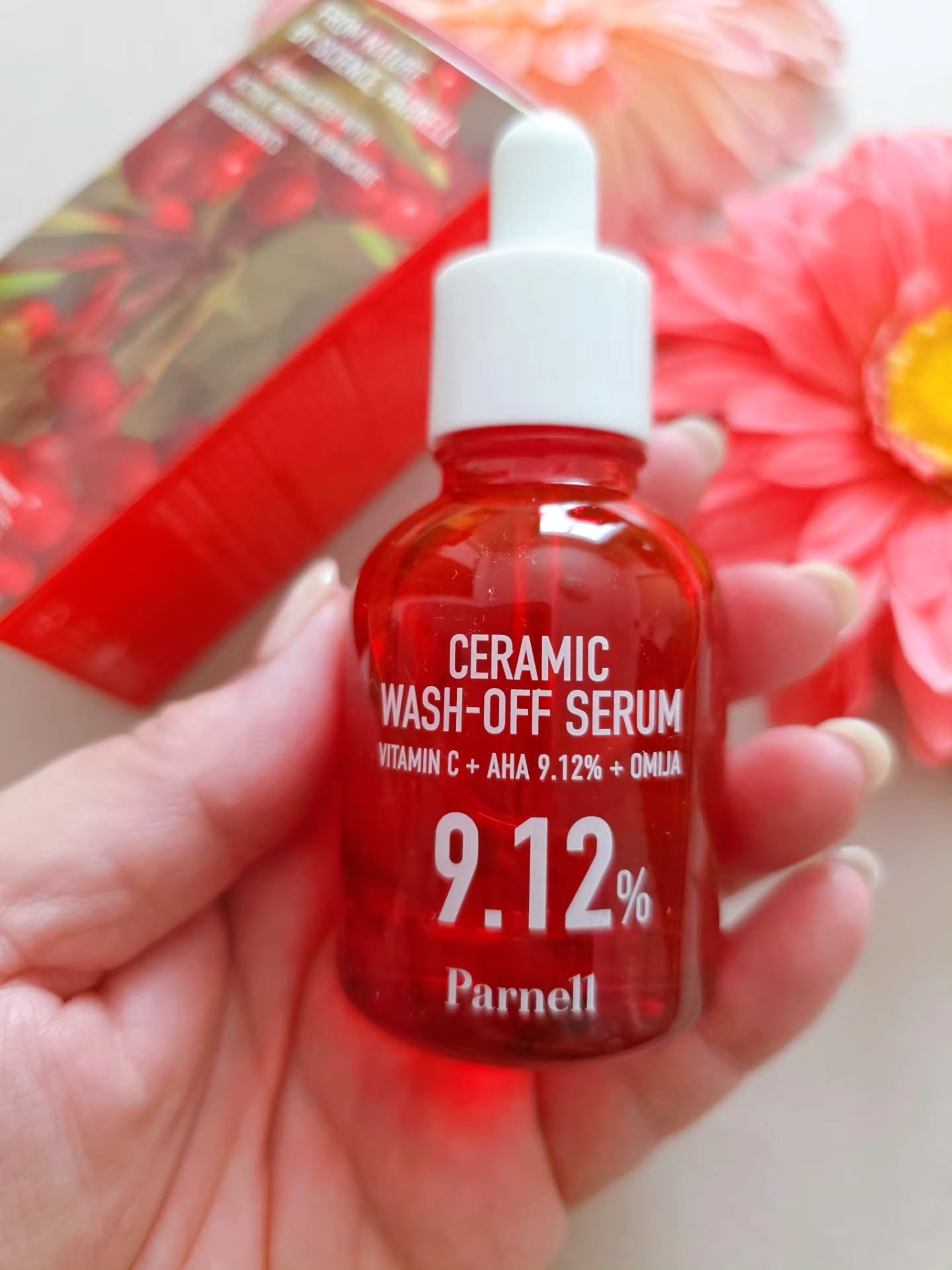AHA 9.12 オミジャ 陶器肌 ウォッシュオフ セラム/parnell/美容液を使ったクチコミ（2枚目）