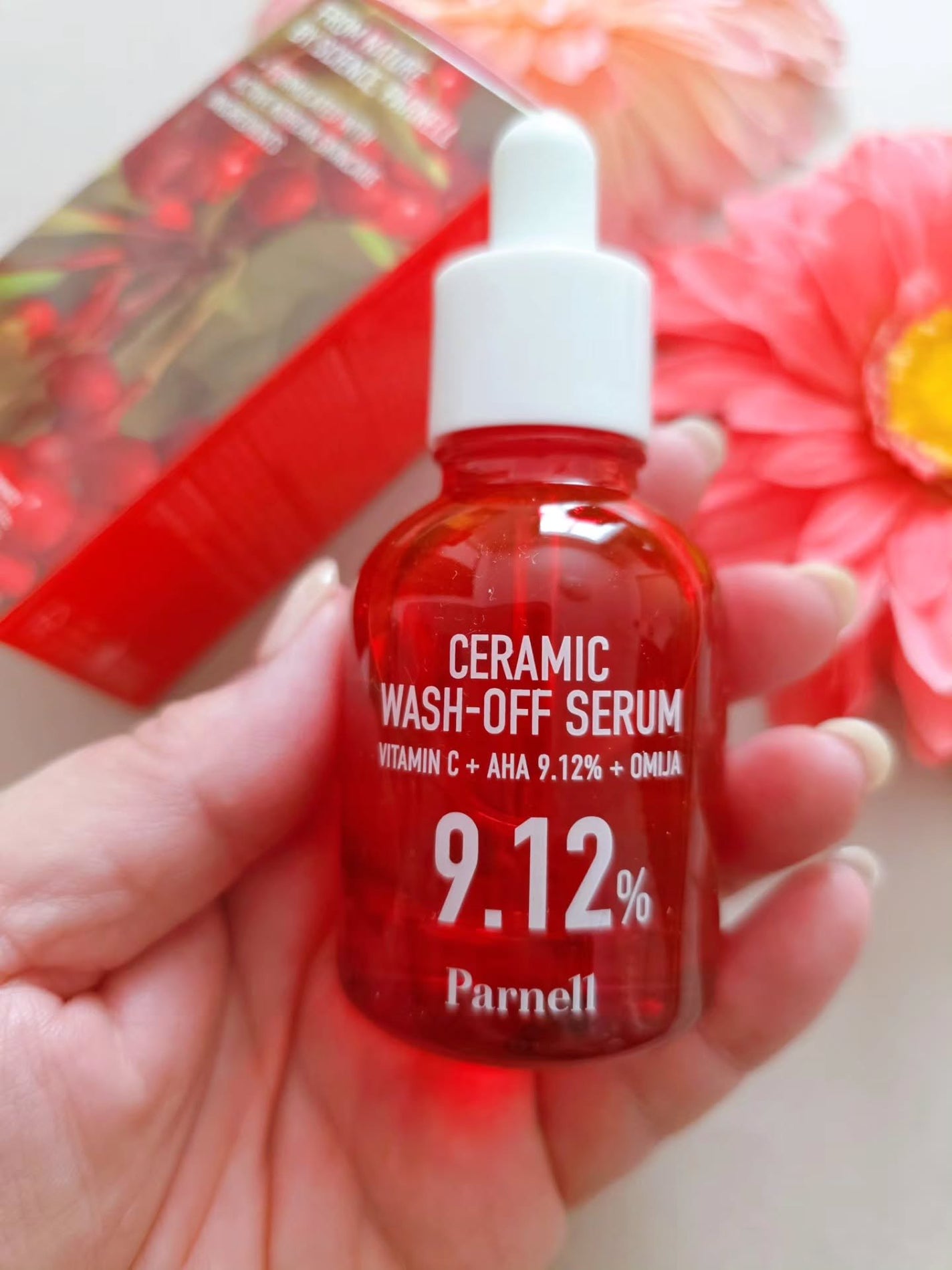 AHA 9.12 オミジャ 陶器肌 ウォッシュオフ セラム/parnell/美容液を使ったクチコミ(2枚目)