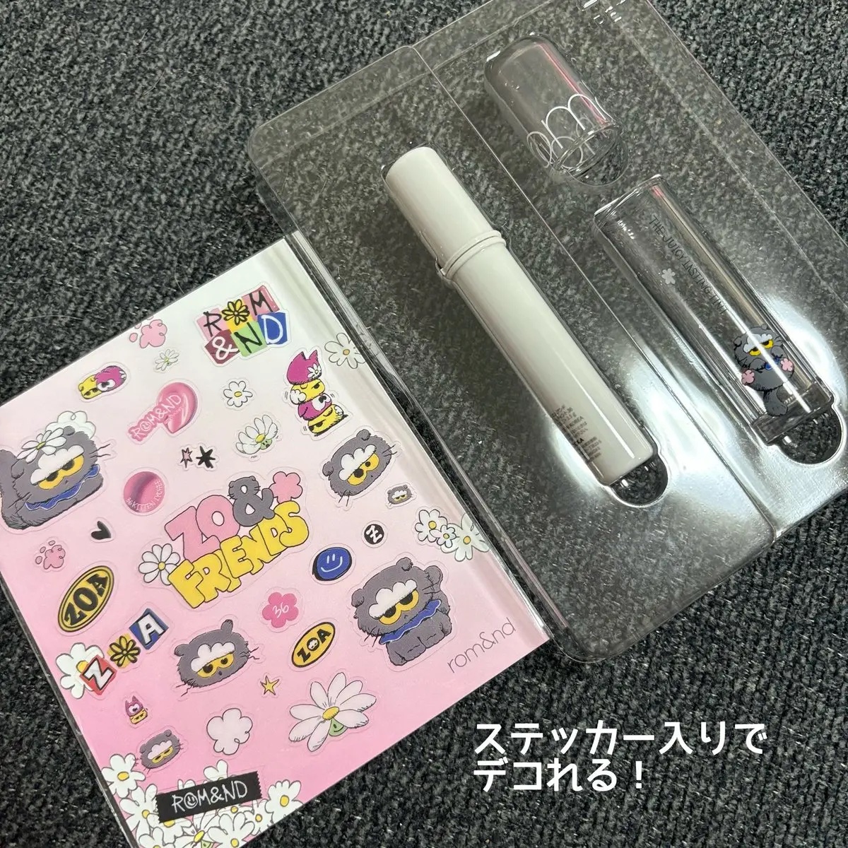 ザ ジューシーラスティングティント/rom&nd/リップティントを使ったクチコミ（3枚目）