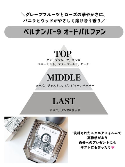 ベルナンバー 9 オードパルファン 覚醒の輝き(TRANSITION GLARE)/BELLE BAI/香水(その他)を使ったクチコミ(3枚目)