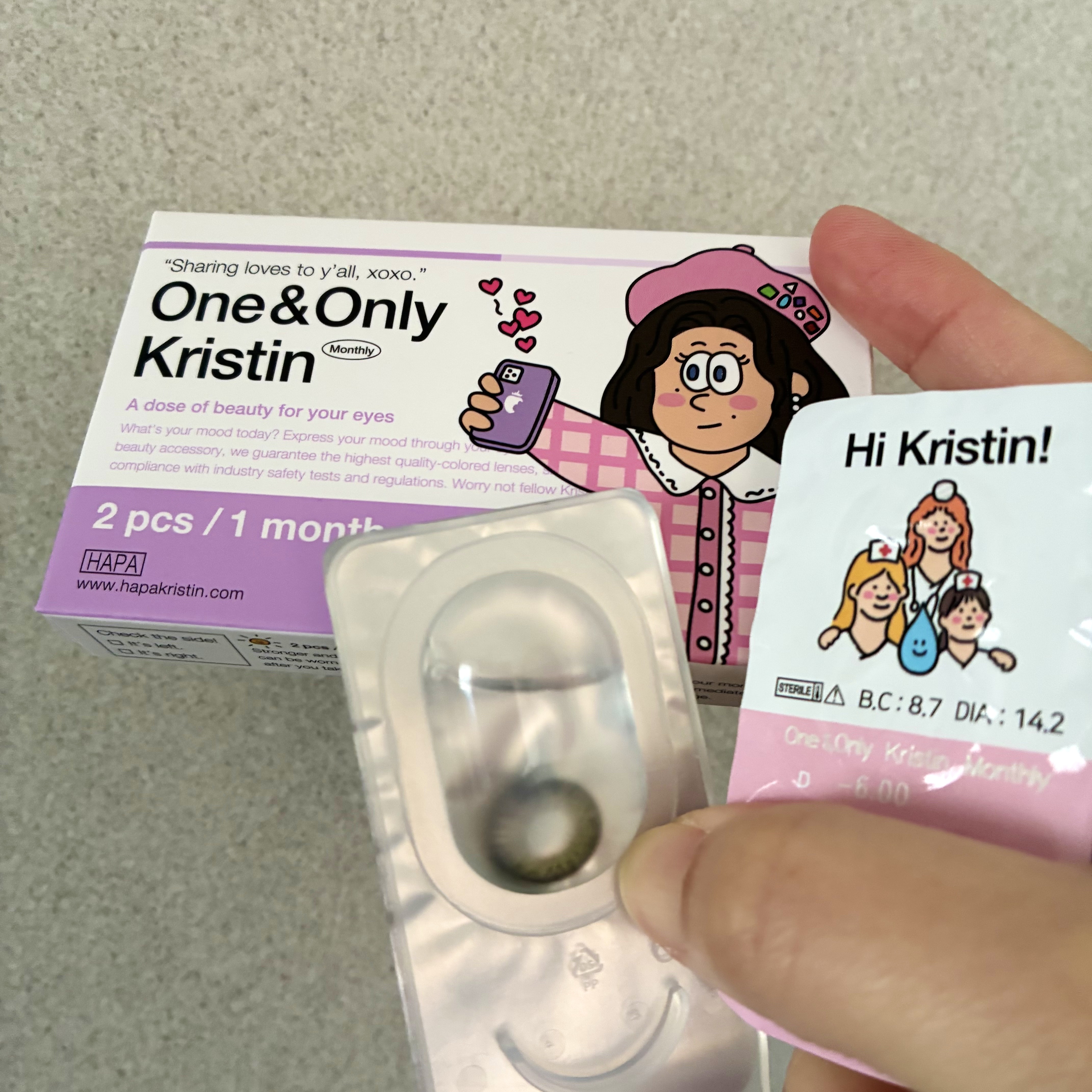 Secretive Kristen/Hapa kristin/カラーコンタクトレンズを使ったクチコミ（2枚目）