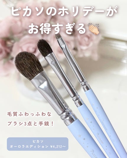 221 アイシャドウ/PICCASSO/メイクブラシを使ったクチコミ(2枚目)