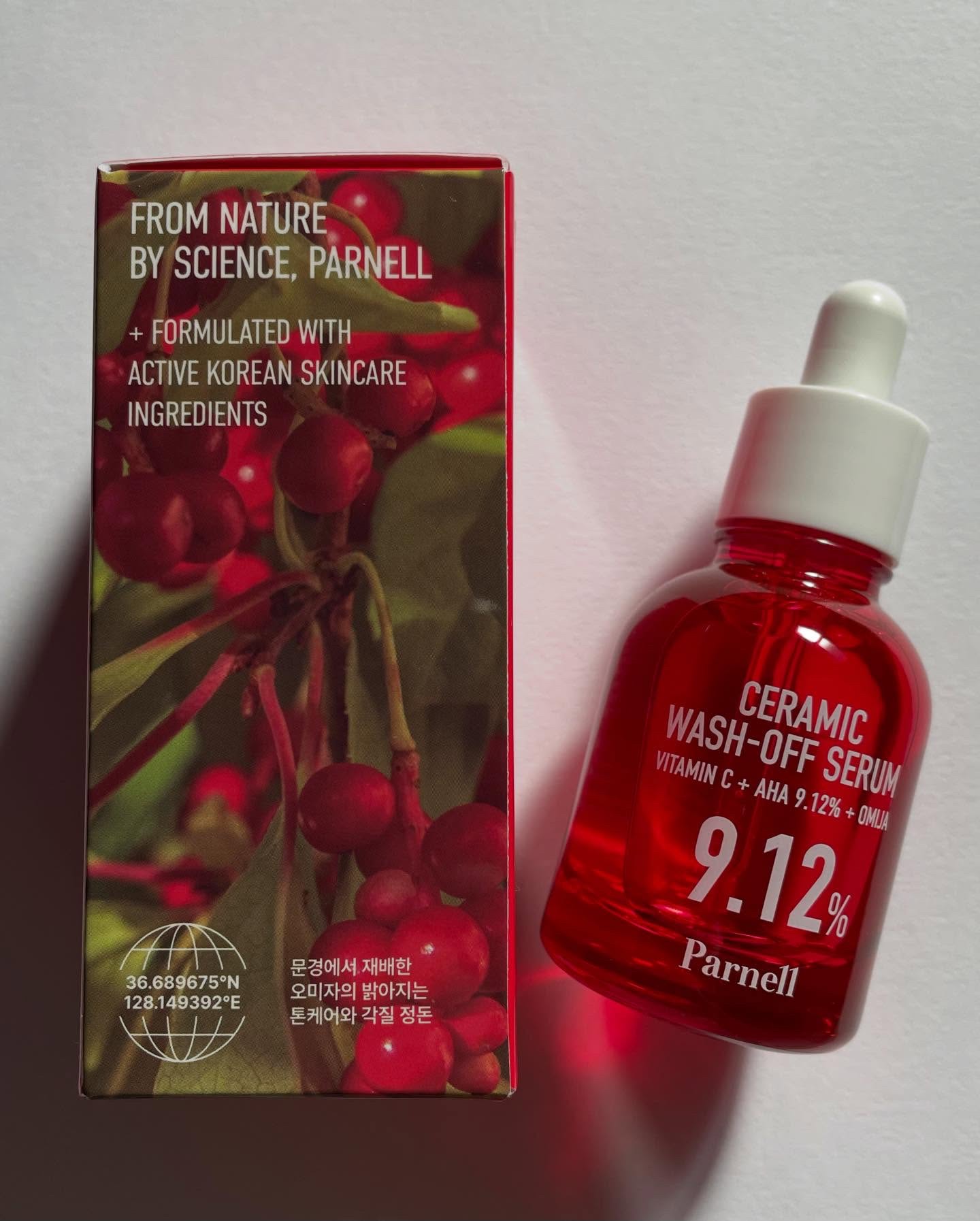 AHA 9.12 オミジャ 陶器肌 ウォッシュオフ セラム/parnell/美容液を使ったクチコミ（2枚目）