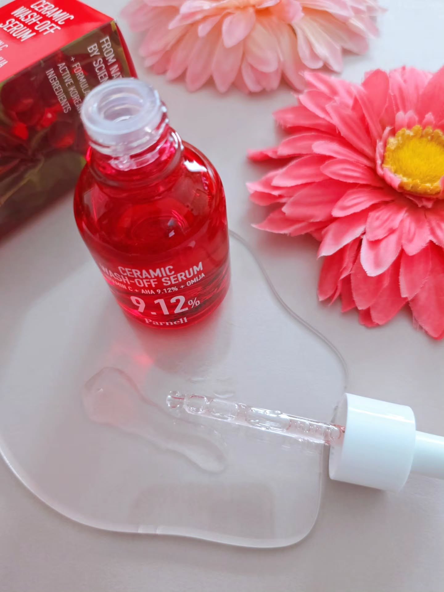 AHA 9.12 オミジャ 陶器肌 ウォッシュオフ セラム/parnell/美容液を使ったクチコミ（3枚目）