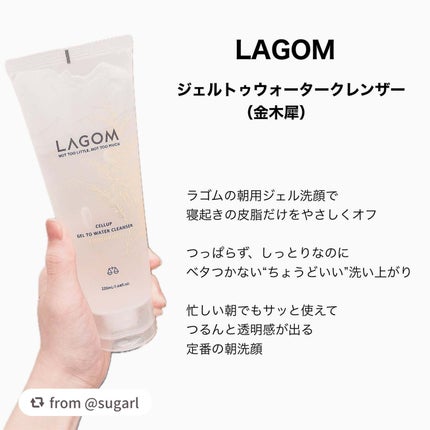 ジェルトゥウォーター クレンザー(KI)(朝洗顔料)/LAGOM /その他洗顔料を使ったクチコミ(2枚目)