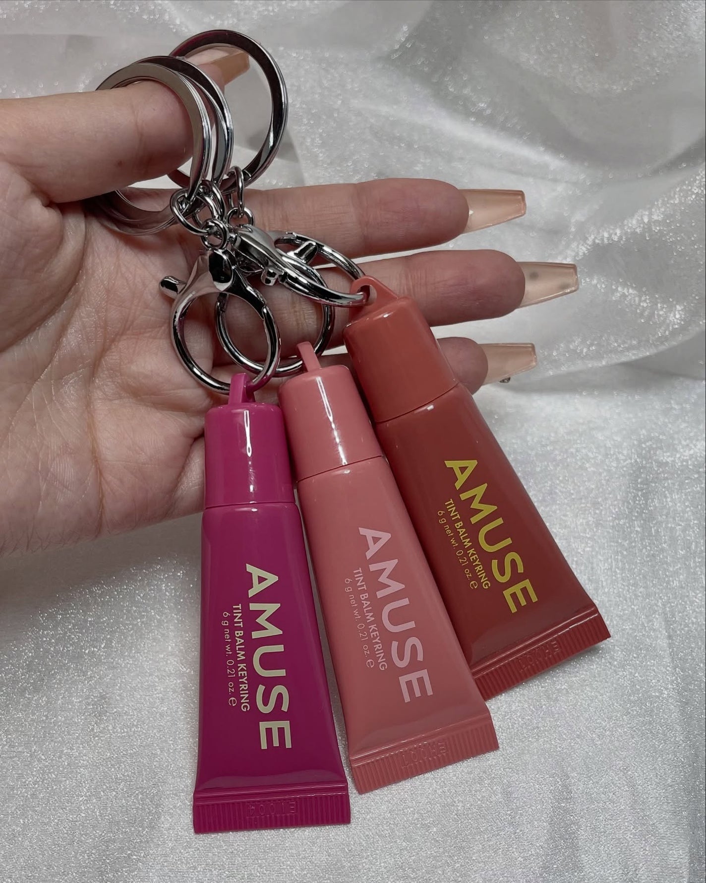 ケア/ティントバームキーリング/AMUSE/リップグロスを使ったクチコミ(5枚目)