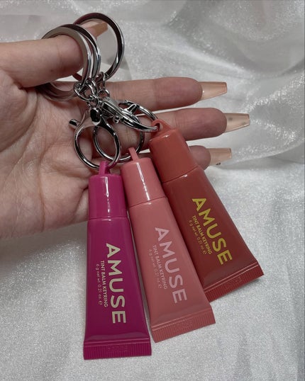 ケア/ティントバームキーリング/AMUSE/リップグロスを使ったクチコミ(5枚目)