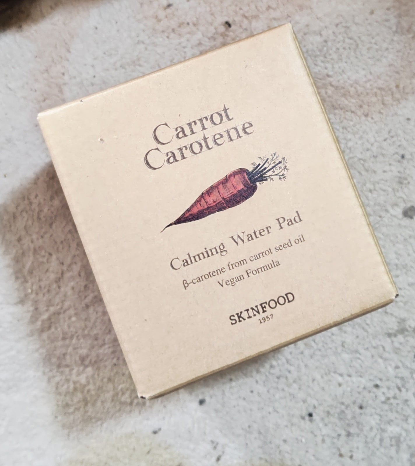 キャロットカロテン カーミングウォーターパッド/SKINFOOD/トナーパッドを使ったクチコミ(1枚目)