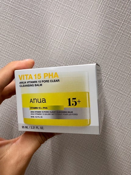 ひびきのクチコミ「Anuaさんの
ビタミンクレンジングバームです🍊
メガ割で購入したものです
剃り剃り系と勝.....」(3枚目)