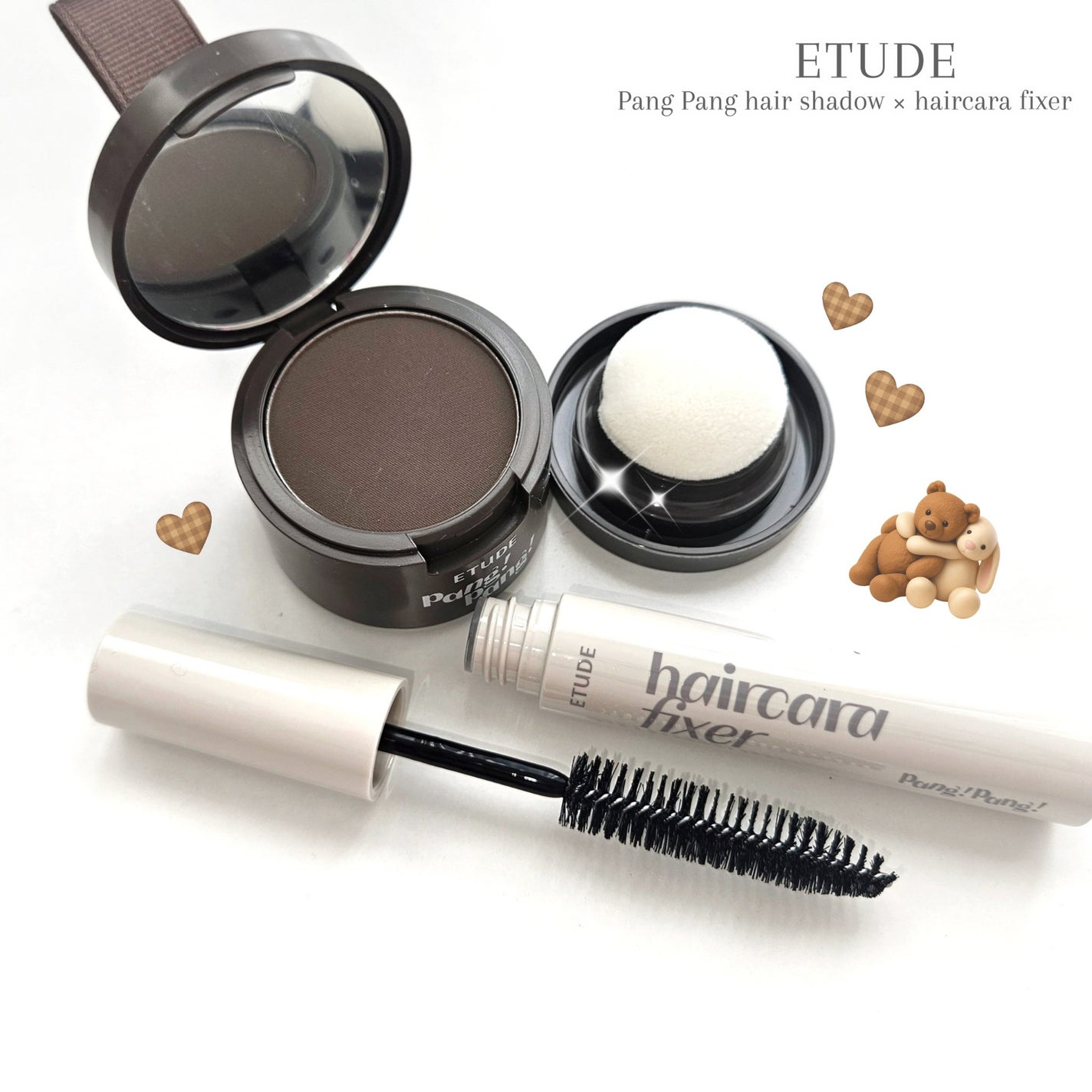 ポンポンヘアシャドウ/ETUDE/シェーディングを使ったクチコミ(2枚目)