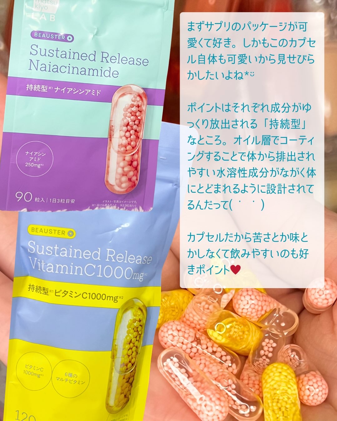ビュースター 持続型ナイアシンアミド/matsukiyo LAB/美容サプリメントを使ったクチコミ（2枚目）