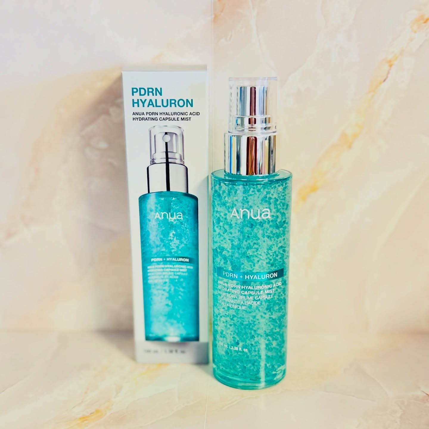 PDRNヒアルロン酸ハイドレイティングミスト/Anua/ミスト状化粧水を使ったクチコミ（1枚目）