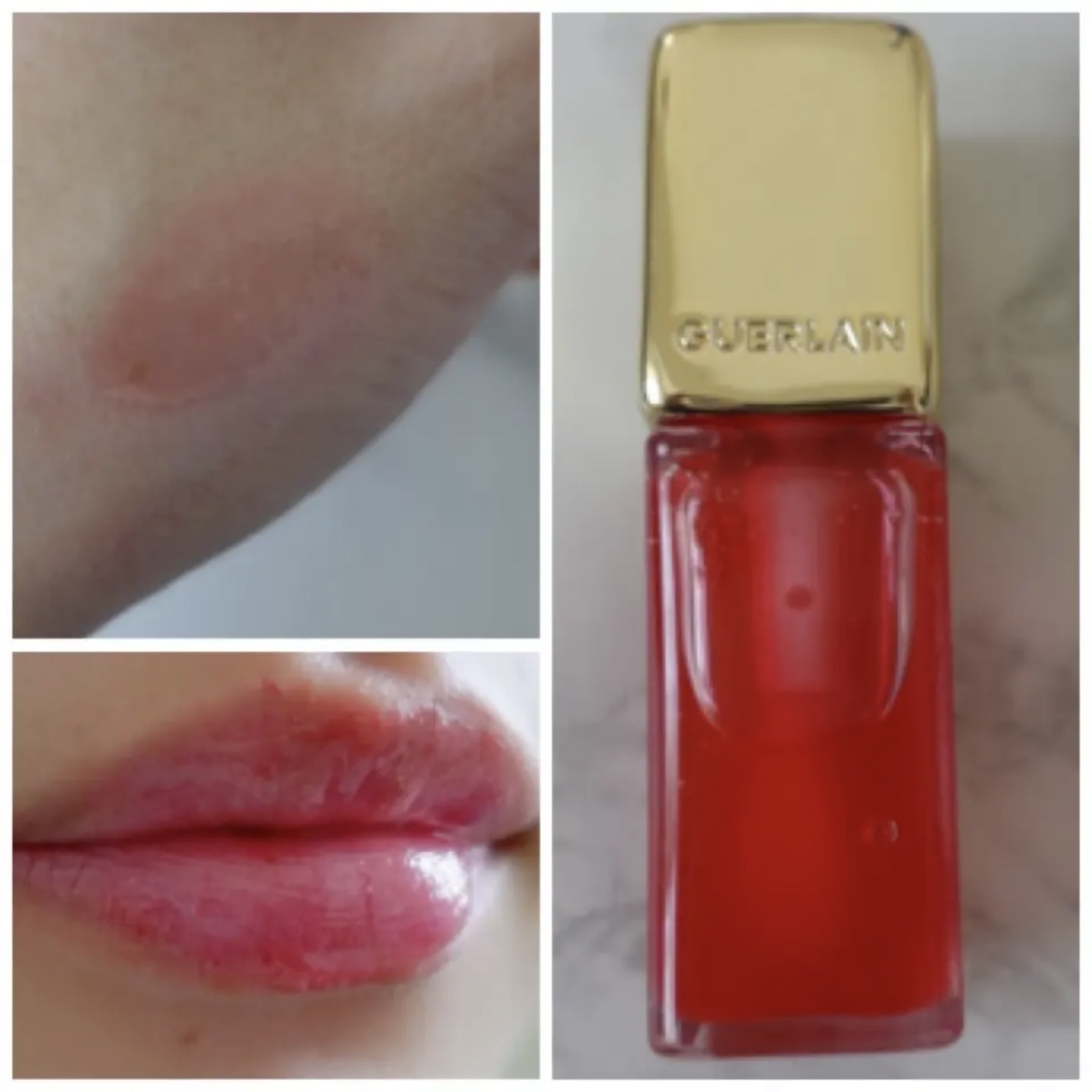 キスキス ビー グロウ オイル 775 ポピー グロウ/GUERLAIN/リップグロスを使ったクチコミ（2枚目）