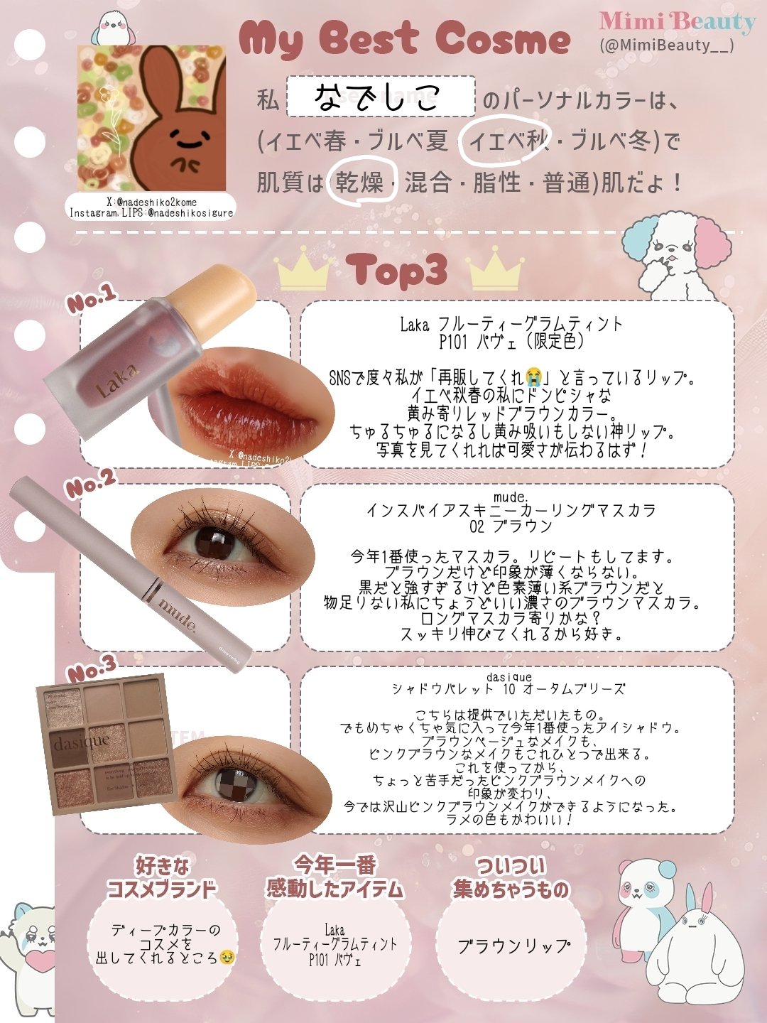 インスパイアスキニーカーリングマスカラ 02 ブラウン/mude/マスカラを使ったクチコミ（1枚目）