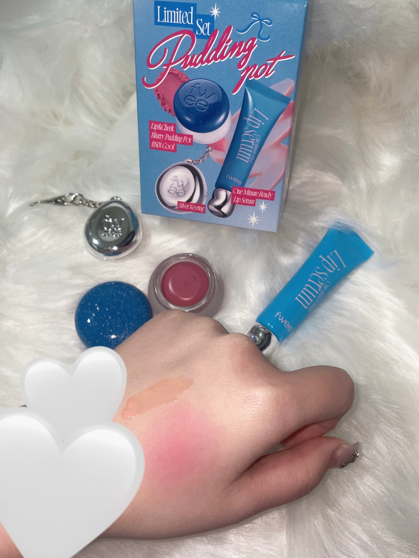 リップアンドチーク ブラーリープリンポット/fwee/口紅を使ったクチコミ(3枚目)