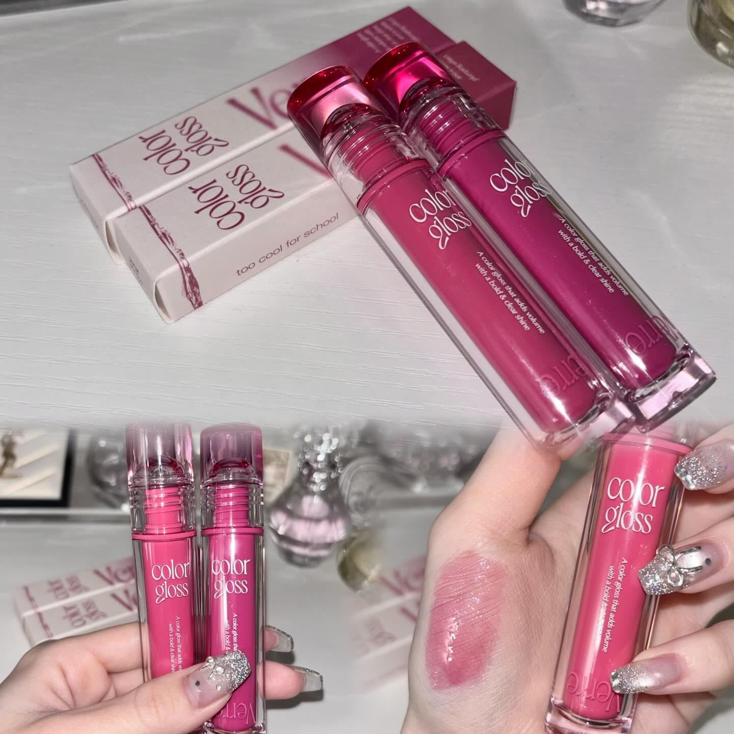 ❤︎購入品
@toocoolforschool_official_jp 
⁡
⟡.· ⎯⎯⎯⎯⎯⎯⎯⎯⎯⎯⎯⎯ ⟡.·
ベールカラーグロス
⁡
メガ割で破格だったので購入♡
⁡
オイルっぽい、コーティングしたようなツヤ感
でもテクスチャは重