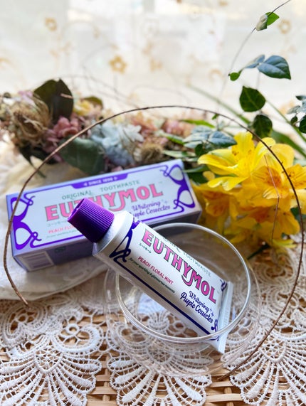 ホワイトパープル歯みがき ピーチフローラルミントの香り/EUTHYMOL/歯磨き粉を使ったクチコミ(3枚目)