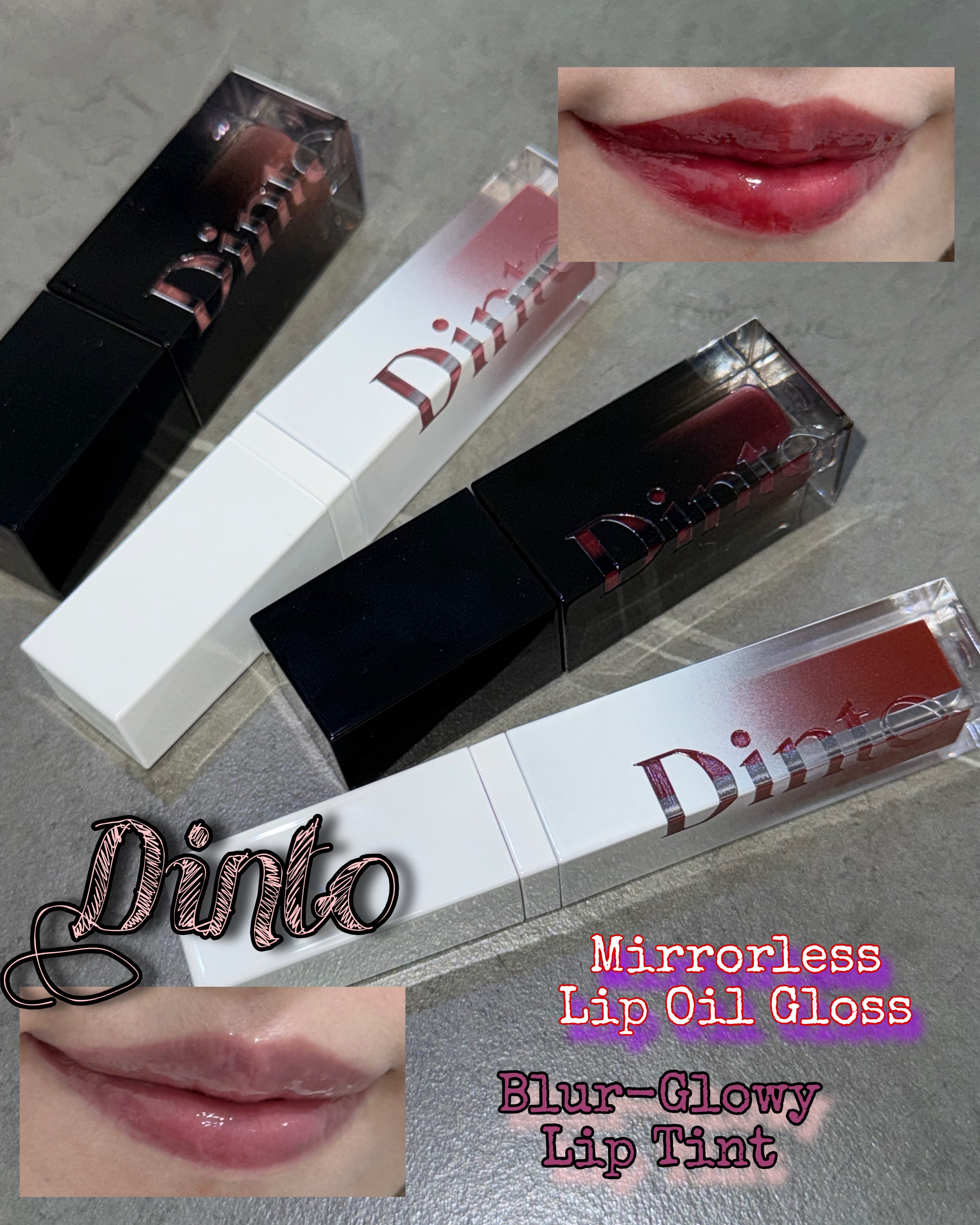 ディントの大人気ティント&新作リップオイルグロス💄🫧✨


Dintoの人気No.1🥰
ブラーグローイティント
ガラスのような光沢感とボリュームが😳💜
高密着ウォータートゥオイル処方でキープ力◎
218MementoMori
21