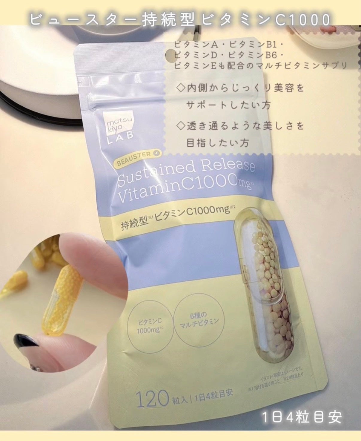 ビュースター 持続型ナイアシンアミド/matsukiyo LAB/美容サプリメントを使ったクチコミ(3枚目)