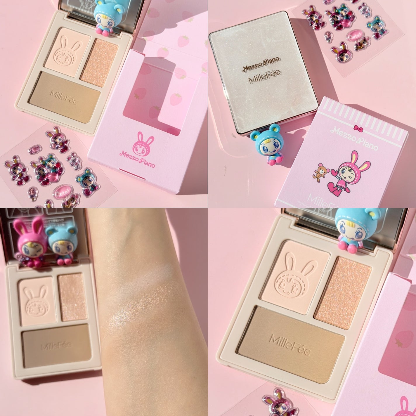 チート顔コントゥアパレット/MilleFée/パウダーハイライトを使ったクチコミ(5枚目)