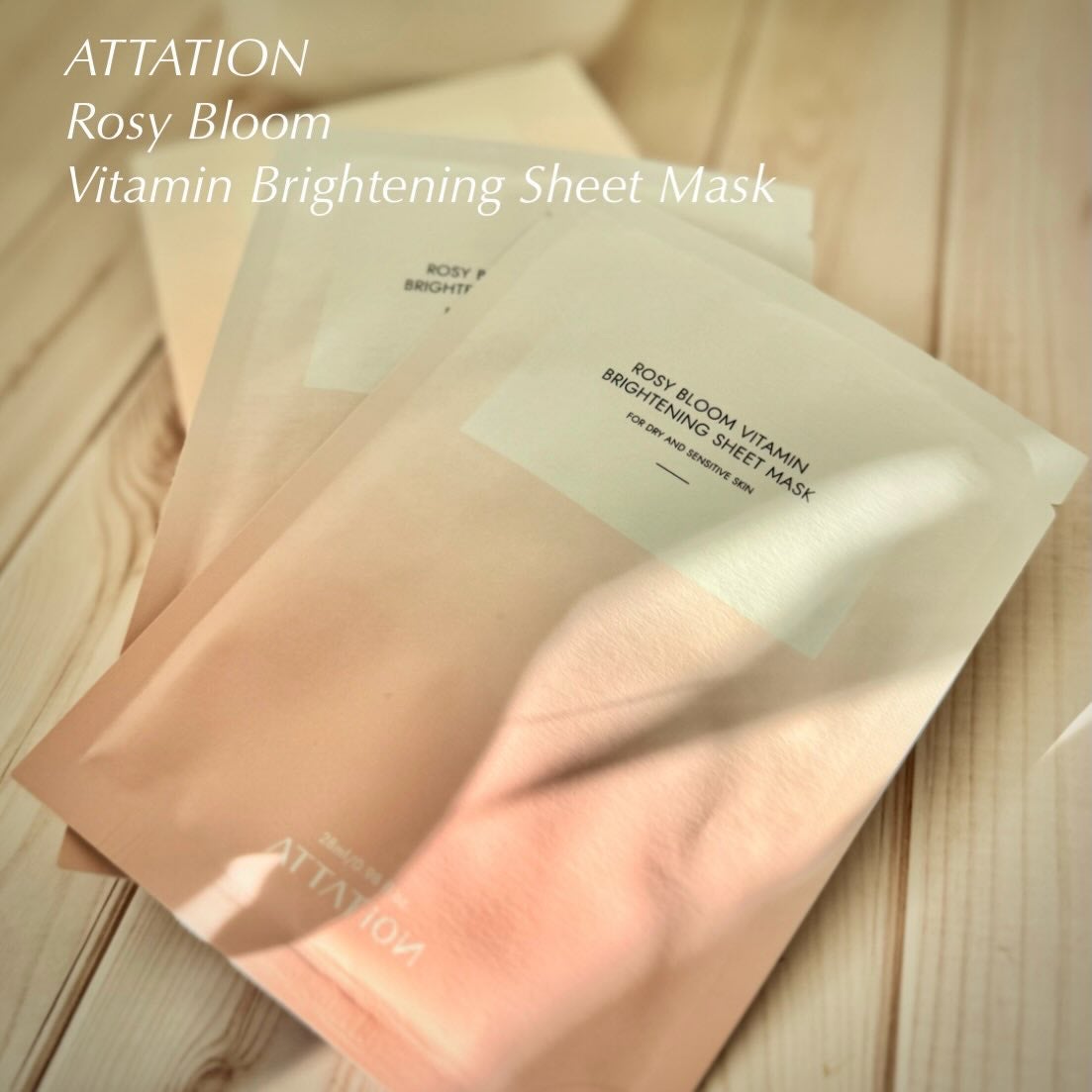 ROSY BLOOM VITAMIN BRIGHTENING SHEET MASK/ATTATION/シートマスク・パックを使ったクチコミ(1枚目)