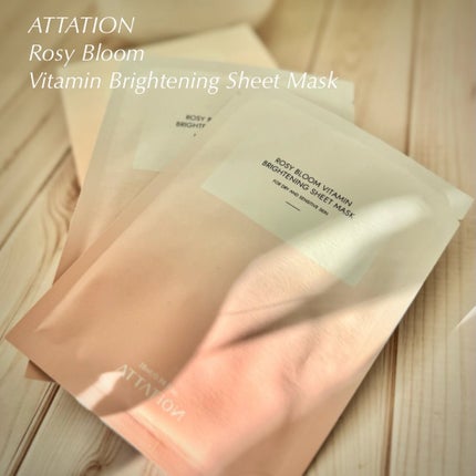ROSY BLOOM VITAMIN BRIGHTENING SHEET MASK/ATTATION/シートマスク・パックを使ったクチコミ(1枚目)