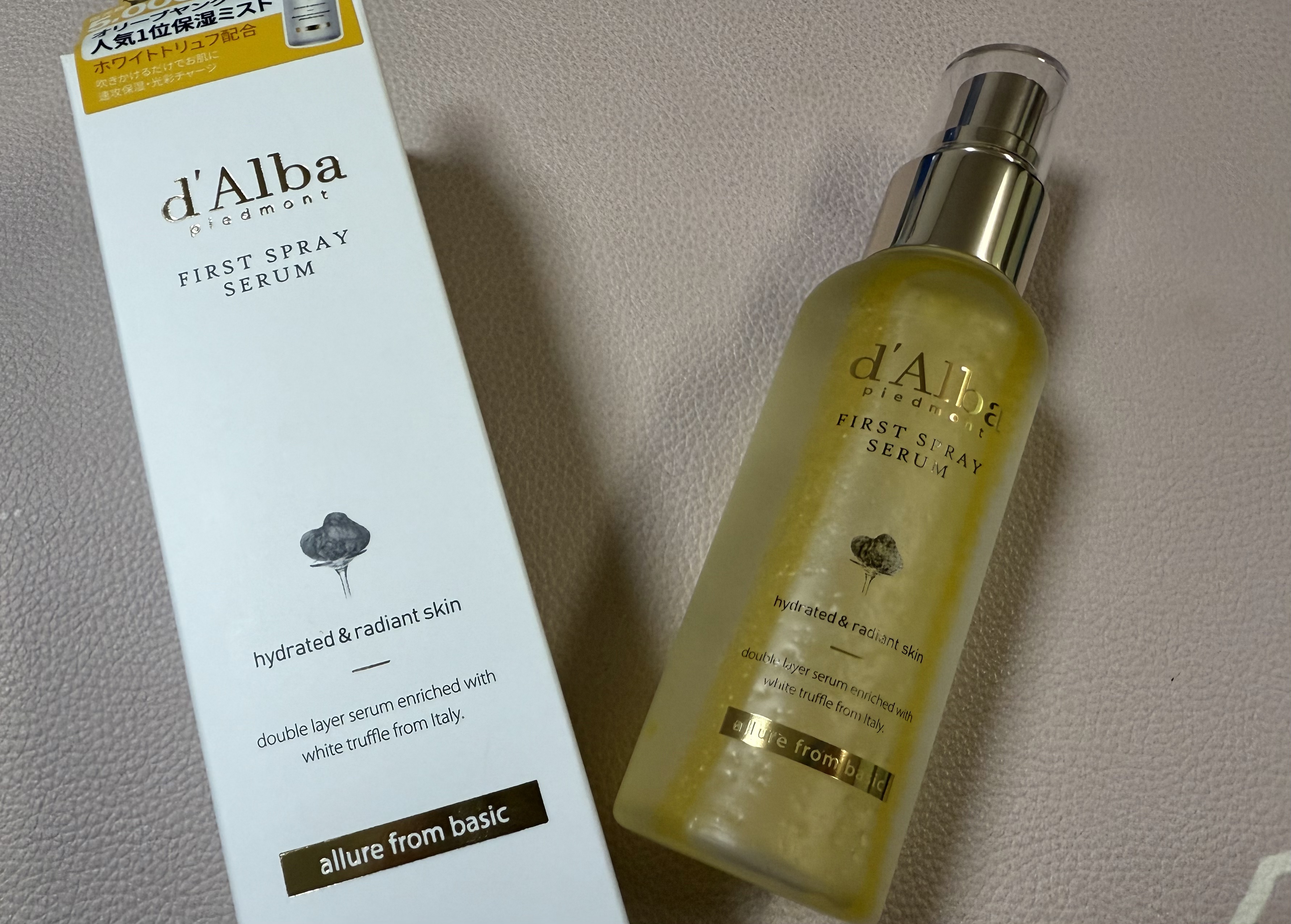 ダルバ ホワイトトリュフファーストスプレーセラム/ダルバ/ミスト状化粧水を使ったクチコミ（1枚目）