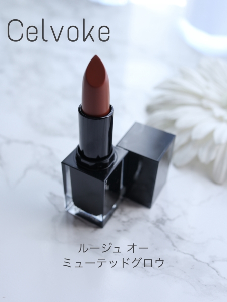 セルヴォーク ルージュ オー ミューテッドグロウ/Celvoke/口紅を使ったクチコミ（1枚目）