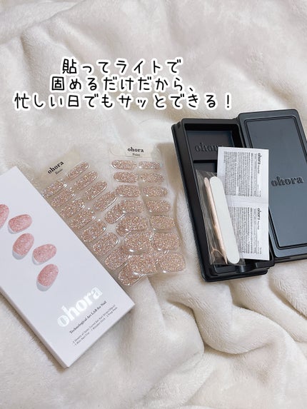 セミキュアジェルネイル(ハンド)/ohora/ネイルシールを使ったクチコミ(3枚目)