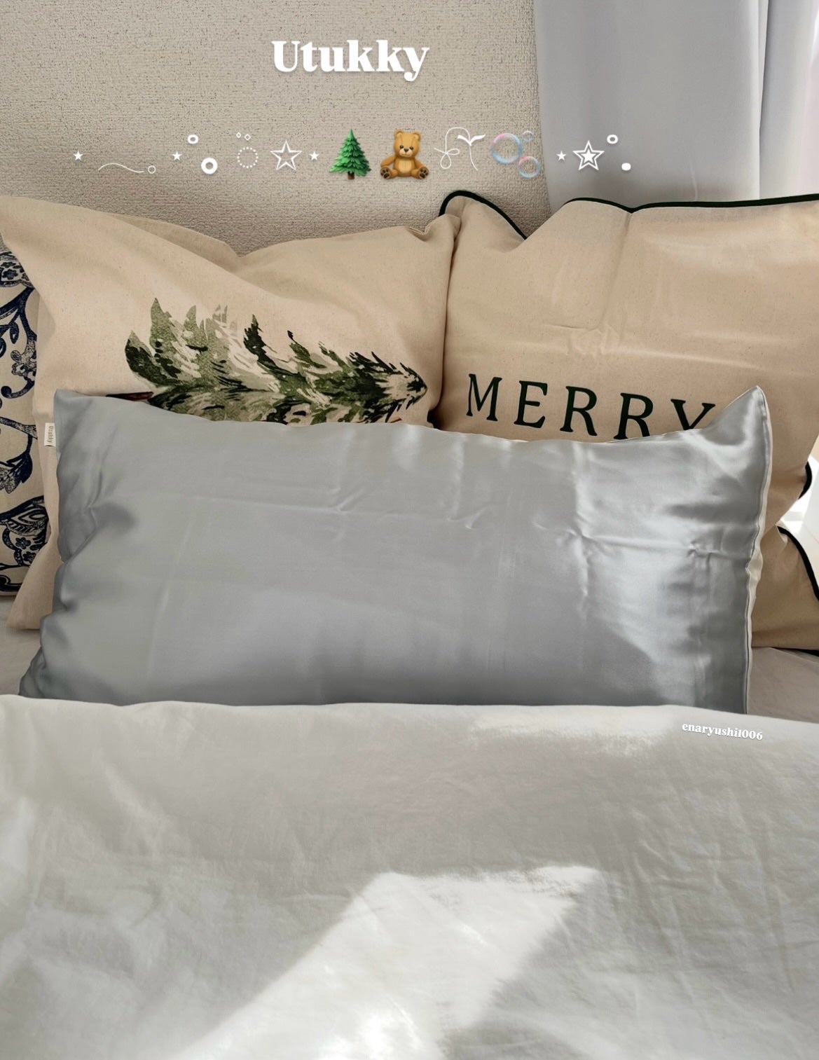 シルク枕カバー/Utukky/ヘアケアグッズを使ったクチコミ(1枚目)