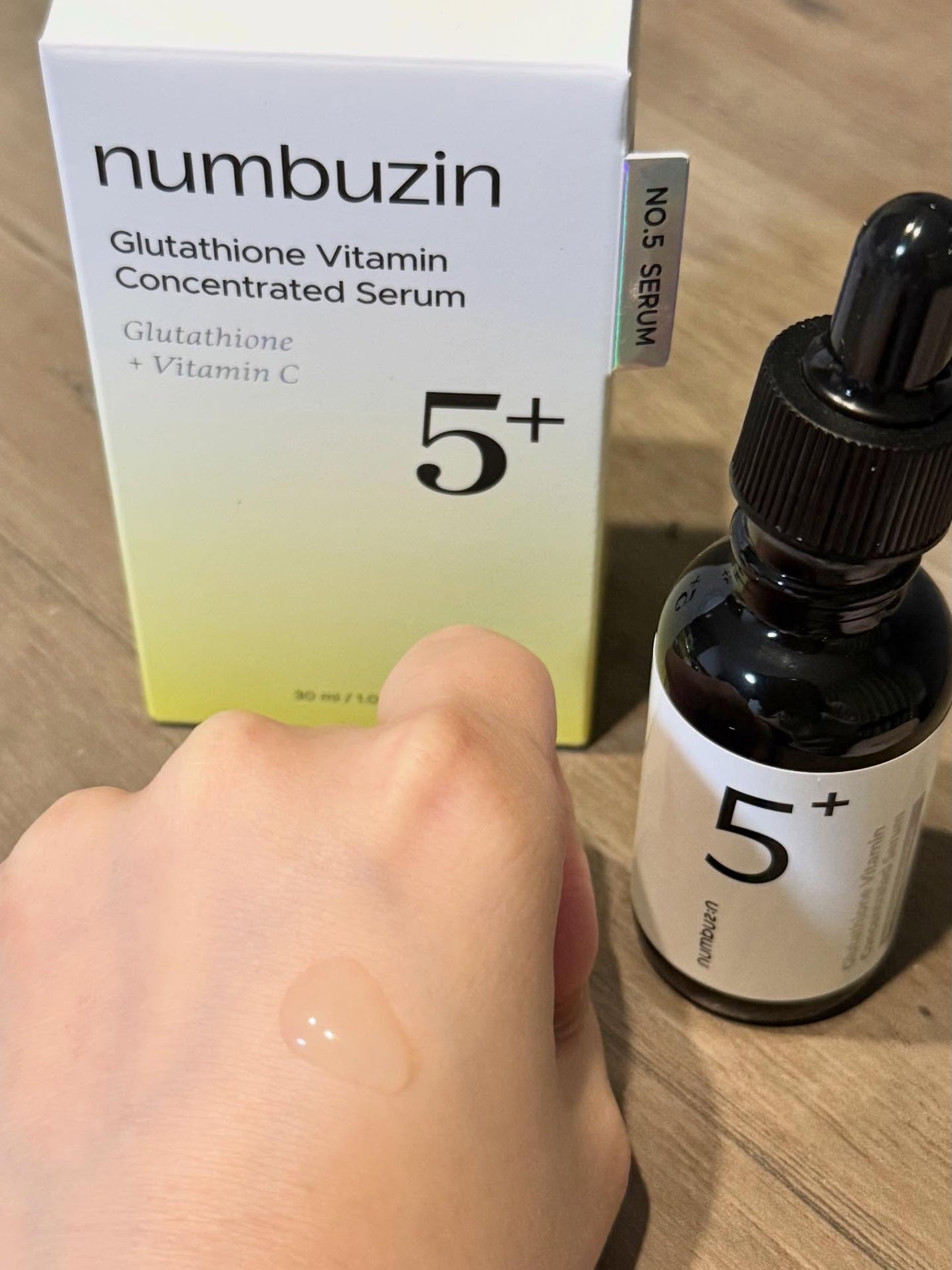 5番 白玉グルタチオンC美容液/numbuzin/美容液を使ったクチコミ(3枚目)