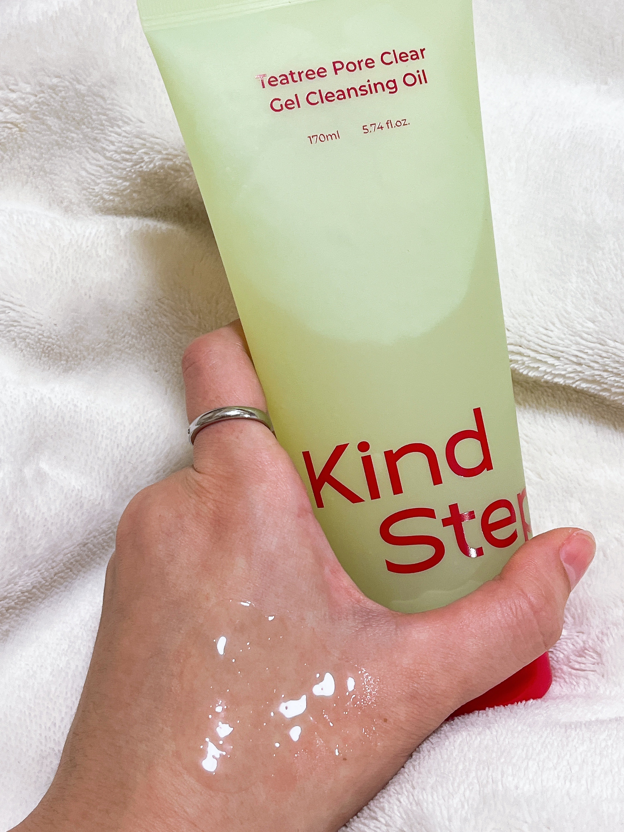 ティーツリージェルクレンジングオイル/KindStep/クレンジングジェルを使ったクチコミ（3枚目）