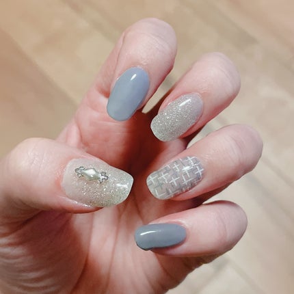 セミキュアジェルネイル(ハンド)/ohora/ネイルシールを使ったクチコミ(3枚目)