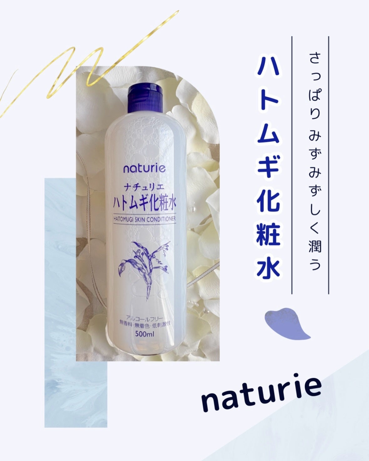 ハトムギ化粧水(ナチュリエ スキンコンディショナー R )/ナチュリエ/化粧水を使ったクチコミ(1枚目)