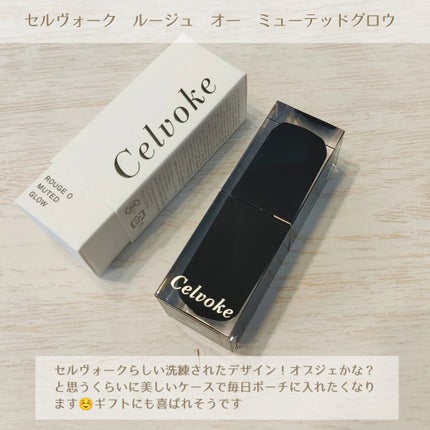 セルヴォーク ルージュ オー ミューテッドグロウ/Celvoke/口紅を使ったクチコミ(3枚目)