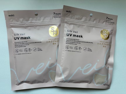Mukii Silk Veil UV Mask《シルクプロテイン配合マスク》/mukii/マスクを使ったクチコミ(1枚目)