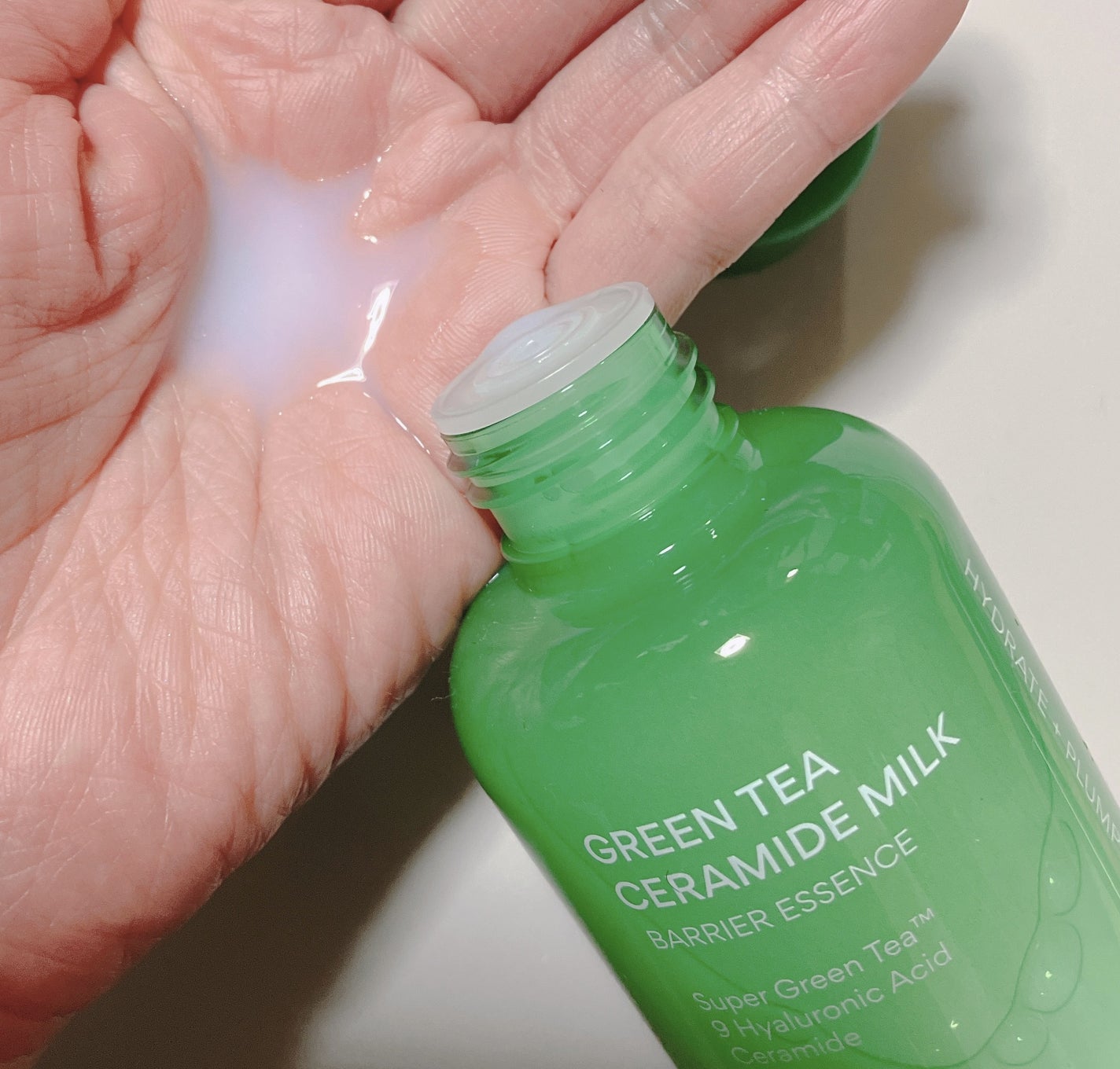 グリーンティー セラミド ミルク エッセンストナー/innisfree/化粧水を使ったクチコミ(1枚目)