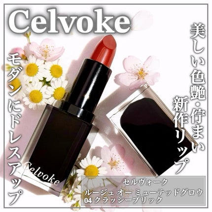 セルヴォーク ルージュ オー ミューテッドグロウ/Celvoke/口紅を使ったクチコミ(1枚目)