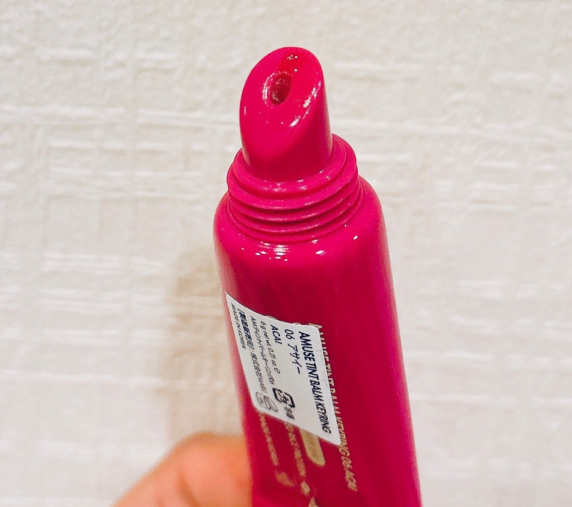 ケア/ティントバームキーリング/AMUSE/リップグロスを使ったクチコミ(2枚目)