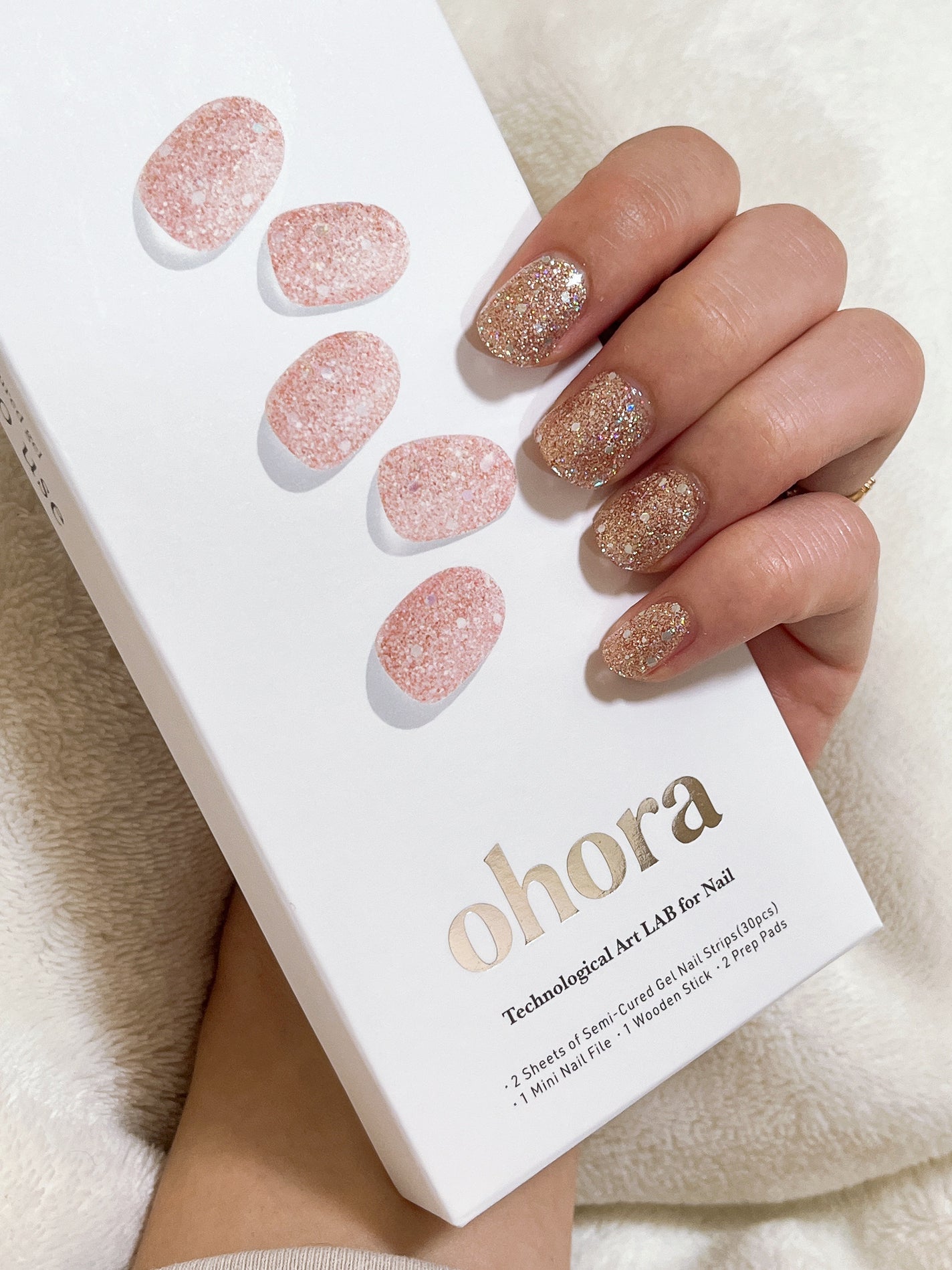 セミキュアジェルネイル(ハンド)/ohora/ネイルシールを使ったクチコミ(2枚目)