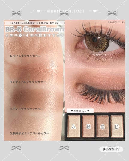 ケイト メロウブラウンアイズ/KATE/アイシャドウパレットを使ったクチコミ(2枚目)