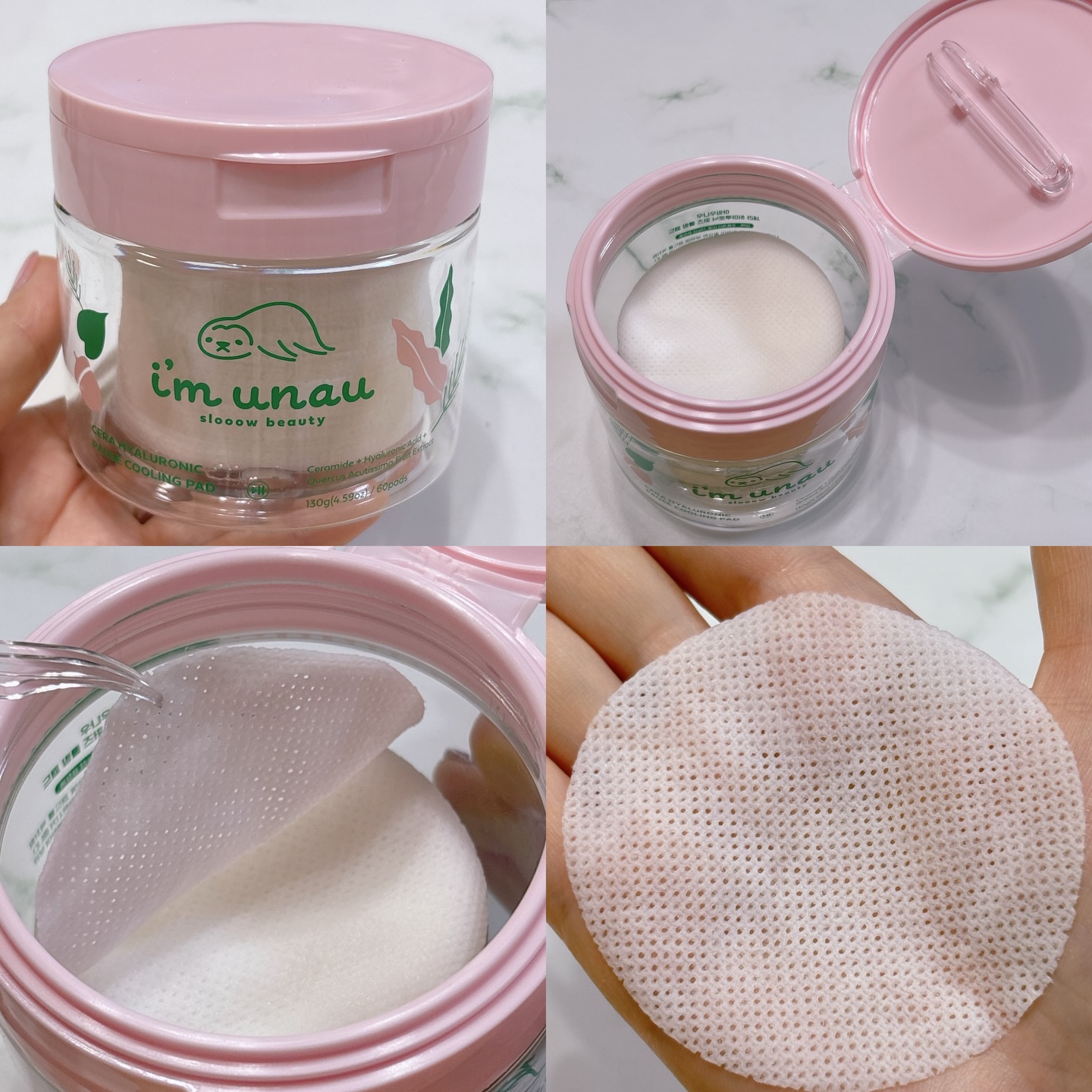 セラ ヒアルロニック ポーズ クーリングパッド/i’m unau/トナーパッドを使ったクチコミ（2枚目）
